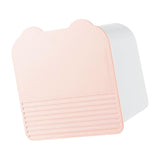 Maxbell Wall Mount Storage Box with 2 Compartments for Cotton Rounds Bathroom Pink