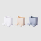 Maxbell Remote Control Storage Boxes Plug Charging Self Adhesive Shelf for Home white