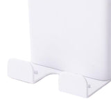 Maxbell Remote Control Storage Boxes Plug Charging Self Adhesive Shelf for Home white