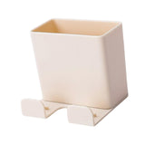 Maxbell Remote Control Storage Boxes Plug Charging Self Adhesive Shelf for Home beige