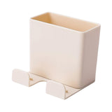 Maxbell Remote Control Storage Boxes Plug Charging Self Adhesive Shelf for Home beige
