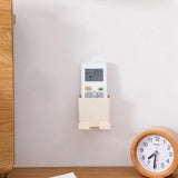 Maxbell Remote Control Storage Boxes Plug Charging Self Adhesive Shelf for Home beige