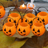 Maxbell 6x Halloween Pumpkin Buckets Props Decor for Favors Banquet Holiday