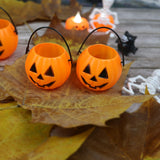 Maxbell 6x Halloween Pumpkin Buckets Props Decor for Favors Banquet Holiday
