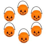 Maxbell 6x Halloween Pumpkin Buckets Props Decor for Favors Banquet Holiday