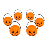 Maxbell 6x Halloween Pumpkin Buckets Props Decor for Favors Banquet Holiday