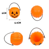 Maxbell 6x Halloween Pumpkin Buckets Props Decor for Favors Banquet Holiday