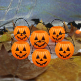 Maxbell 6x Halloween Pumpkin Buckets Props Decor for Favors Banquet Holiday