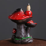 Maxbell Backflow Incense Burner Waterfall Incense Cone Holder for Home Decor