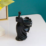 Maxbell Woman Statues Abstract Sculptures Crafts for Tabletop Wine Cabinet Bookshelf black