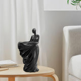 Maxbell Woman Statues Abstract Sculptures Crafts for Tabletop Wine Cabinet Bookshelf black