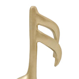 Maxbell 3Pcs Creative Music Symbol Ornament Resin Sculpture for Office Souvenirs Gold