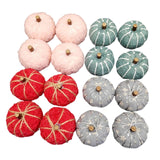 Maxbell 16 Pieces Pumpkin Decoration for Autumn Festival Halloween Fall Ornament