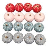 Maxbell 16 Pieces Pumpkin Decoration for Autumn Festival Halloween Fall Ornament