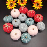 Maxbell 16 Pieces Pumpkin Decoration for Autumn Festival Halloween Fall Ornament