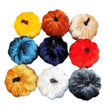 Maxbell Mini Artificial pumpkin Decorations Autumn Prop Halloween Small Flannel 9PCS