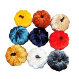 Maxbell Mini Artificial pumpkin Decorations Autumn Prop Halloween Large Flannel 9PCS