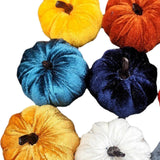 Maxbell Mini Artificial pumpkin Decorations Autumn Prop Halloween Large Flannel 9PCS