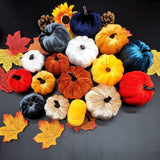 Maxbell Mini Artificial pumpkin Decorations Autumn Prop Halloween StyleA 12PCS