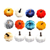 Maxbell Mini Artificial pumpkin Decorations Autumn Prop Halloween StyleA 12PCS