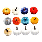 Maxbell Mini Artificial pumpkin Decorations Autumn Prop Halloween StyleA 12PCS