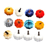 Maxbell Mini Artificial pumpkin Decorations Autumn Prop Halloween StyleA 12PCS