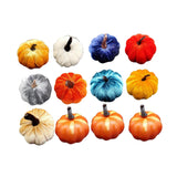 Maxbell Mini Artificial pumpkin Decorations Autumn Prop Halloween StyleC 12PCS