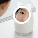 Maxbell Personal Air Humidifier Diffuser Lighted Vanity Mirror LED Nightlight Quiet