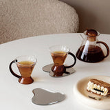 Maxbell 3Pcs Irregular Acrylic Coasters Ornaments Clear Desktop