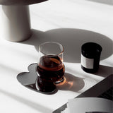 Maxbell 3Pcs Irregular Acrylic Coasters Ornaments Clear Desktop