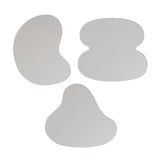 Maxbell 3Pcs Irregular Acrylic Coasters Ornaments Clear Desktop