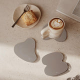 Maxbell 3Pcs Irregular Acrylic Coasters Ornaments Clear Desktop