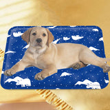 Maxbell Pet Cooling Mat Nonslip Pad Sleeping Pad for Indoor Bed Dark Blue 40cmx50cm