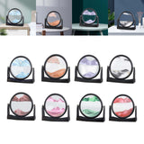 Maxbell Moving Sand Picture Flowing Sand Painting for Decoration Office Blue