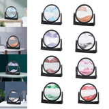 Maxbell Moving Sand Picture Flowing Sand Painting for Decoration Office Blue