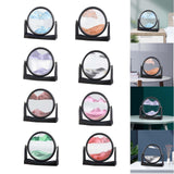 Maxbell Moving Sand Picture Flowing Sand Painting for Decoration Office Blue