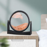 Maxbell Moving Sand Picture Flowing Sand Painting for Decoration Office Yellow