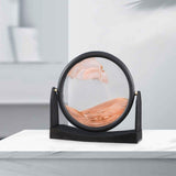 Maxbell Moving Sand Picture Flowing Sand Painting for Decoration Office Yellow