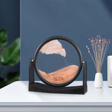 Maxbell Moving Sand Picture Flowing Sand Painting for Decoration Office Yellow