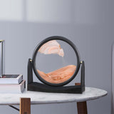 Maxbell Moving Sand Picture Flowing Sand Painting for Decoration Office Yellow