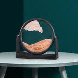 Maxbell Moving Sand Picture Flowing Sand Painting for Decoration Office Yellow