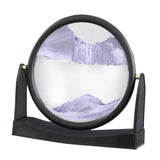 Maxbell Moving Sand Picture Flowing Sand Painting for Decoration Office Purple