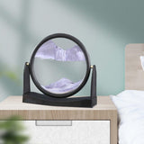 Maxbell Moving Sand Picture Flowing Sand Painting for Decoration Office Purple