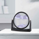 Maxbell Moving Sand Picture Flowing Sand Painting for Decoration Office Purple