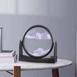 Maxbell Moving Sand Picture Flowing Sand Painting for Decoration Office Purple