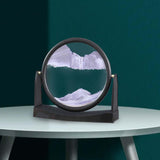 Maxbell Moving Sand Picture Flowing Sand Painting for Decoration Office Purple
