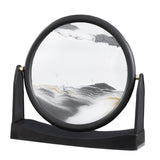 Maxbell Moving Sand Picture Flowing Sand Painting for Decoration Office Black