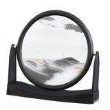 Maxbell Moving Sand Picture Flowing Sand Painting for Decoration Office Black
