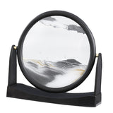 Maxbell Moving Sand Picture Flowing Sand Painting for Decoration Office Black