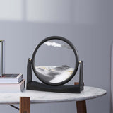 Maxbell Moving Sand Picture Flowing Sand Painting for Decoration Office Black